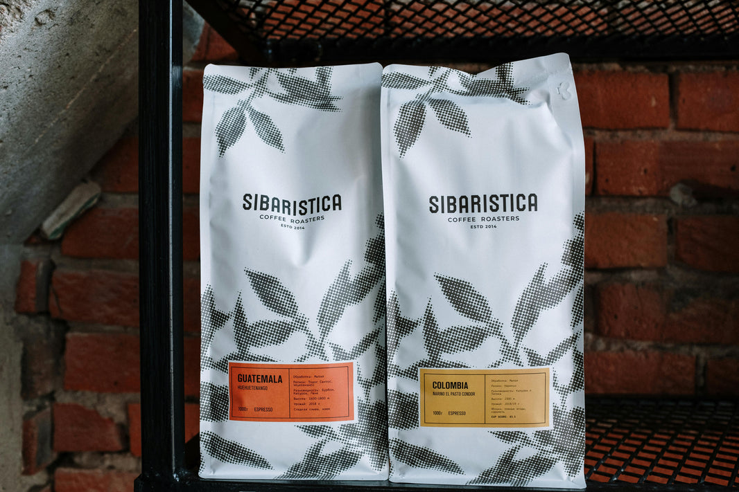 Two branded white-label coffee bags by a specialty roaster — private label coffee Cebu